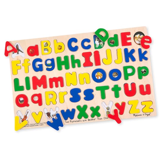 Melissa & Doug® Upper & Lower Case Alphabet Puzzle | 18" x 12" x 1/2" | Michaels®